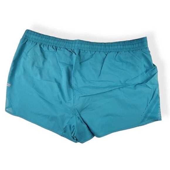 All in Motion Mid Rise Turquoise Running Shorts  3X - Picture 2 of 5